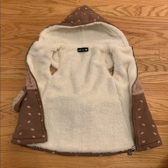 Girls Fleece Dress/Jacket. - Picture 3 of 3